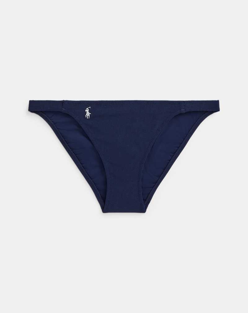 Abajo De Bikini Ralph Lauren Side-Panel Hipster Mujer Azul Marino | FPELJTN-21 - vista 2