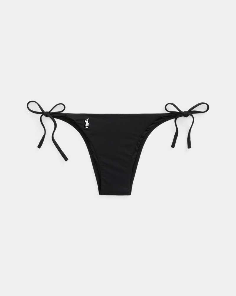 Abajo De Bikini Ralph Lauren Side-Tie Mujer Negros | ZJOHVNE-62 - vista 2