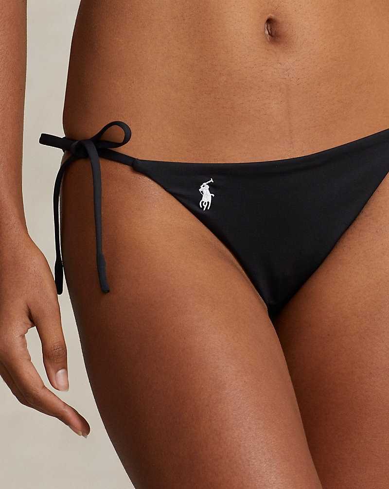 Abajo De Bikini Ralph Lauren Side-Tie Mujer Negros | ZJOHVNE-62 - vista 5