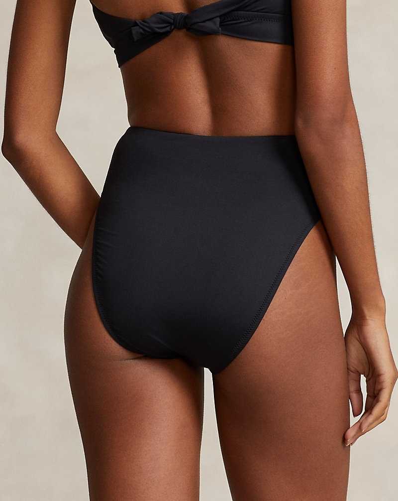 Abajo De Bikini Ralph Lauren Ultrahigh-Waist Mujer Negros | DQNVMKF-02 - vista 4