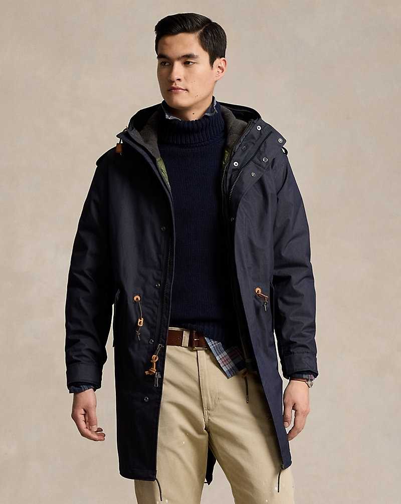 Abrigos Ralph Lauren 3-in-1 Water-Repellent Marsh Hombre Azules | AUFLBVX-92 - vista 3