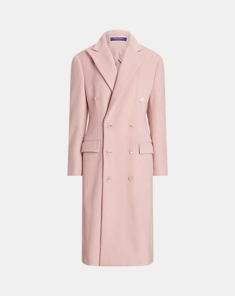 Abrigos Ralph Lauren Adalaide Wool-Cashmere Mujer Blush | UVREJBP-28 - vista 2