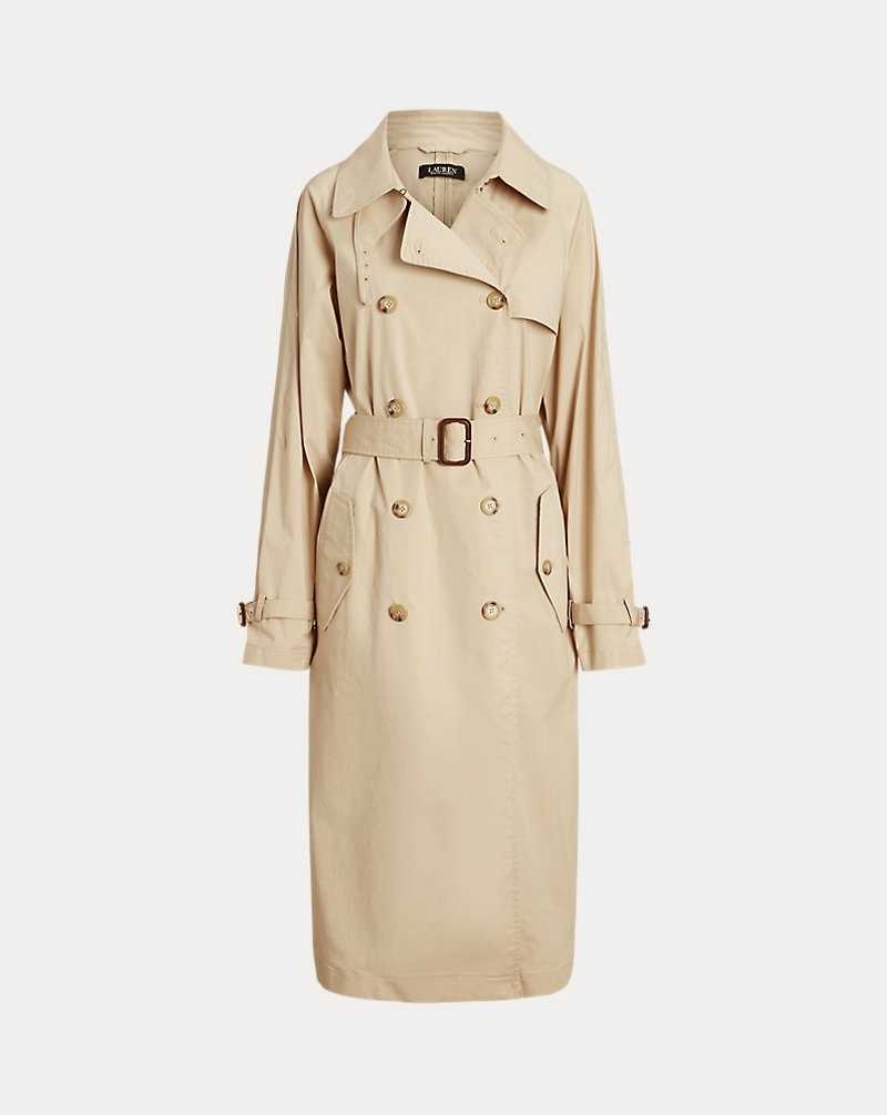 Abrigos Ralph Lauren Belted Cotton Poplin Trench Mujer Explorer Sand | VWCHEBA-51 - vista 2