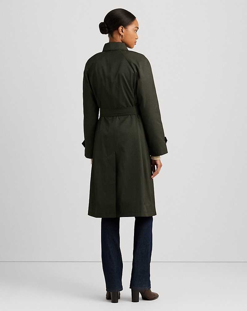 Abrigos Ralph Lauren Belted Cotton-Blend Trench Mujer Litchfield Loden | UCPROWE-54 - vista 4