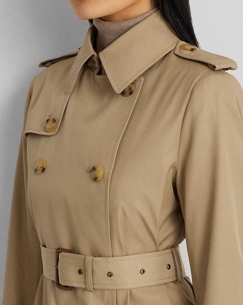 Abrigos Ralph Lauren Belted Cotton-Blend Trench Mujer Birch Tan | QJOKZVE-18 - vista 5