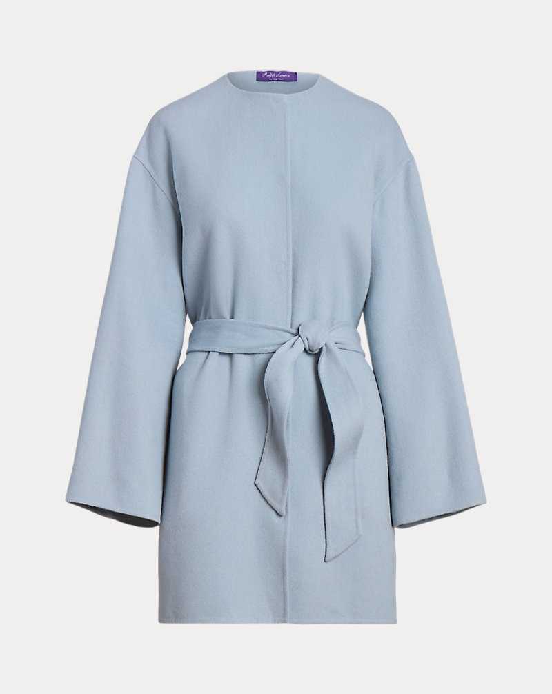 Abrigos Ralph Lauren Caelan Cashmere Wrap Mujer Azules | MFDUQCP-57 - vista 2