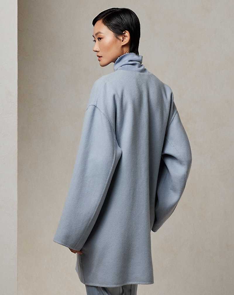 Abrigos Ralph Lauren Caelan Cashmere Wrap Mujer Azules | MFDUQCP-57 - vista 4