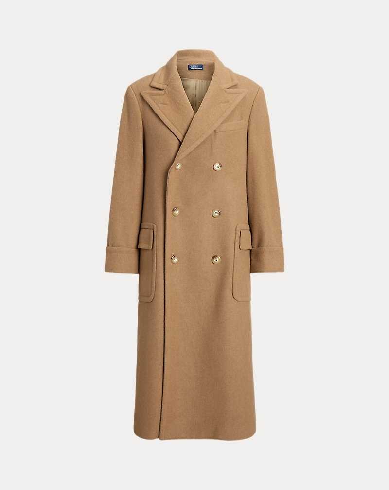 Abrigos Ralph Lauren Camel-Hair Twill Long Mujer Camel | FTYQNIK-54 - vista 2