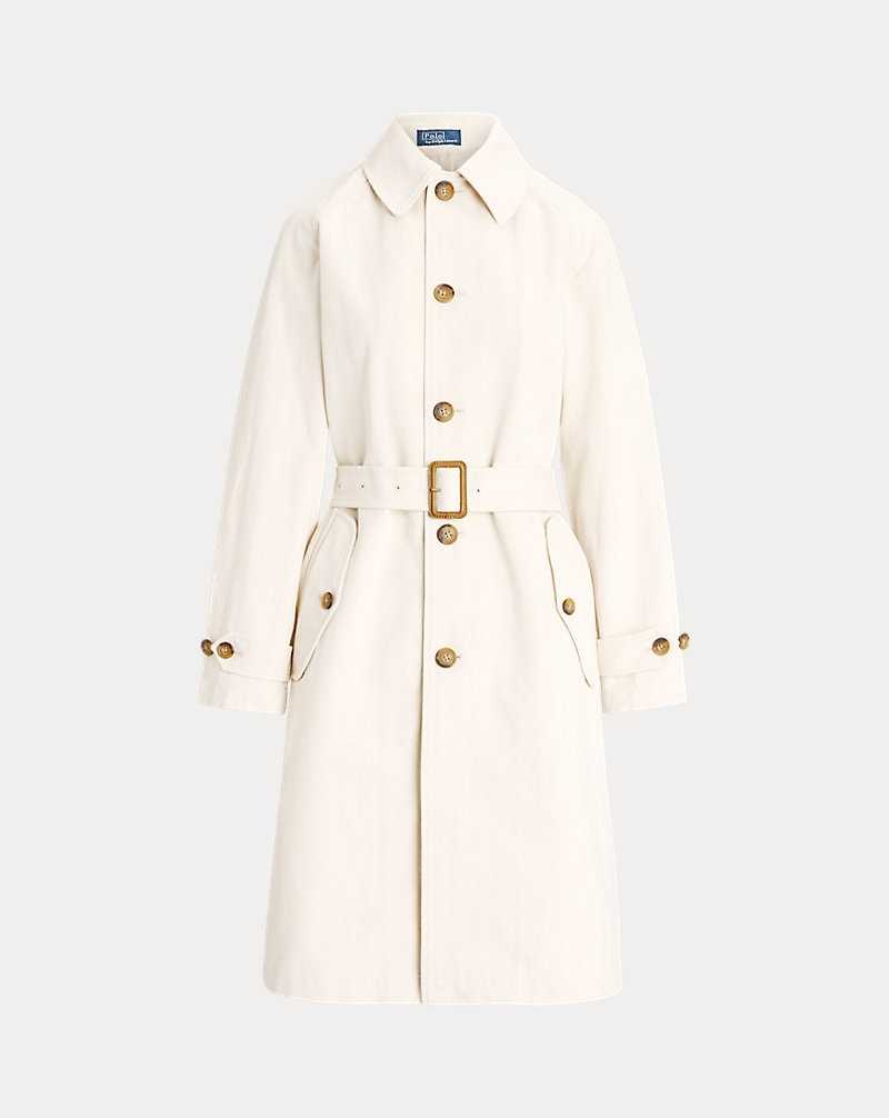 Abrigos Ralph Lauren Cotton Herringbone Balmacaan Mujer Natural | GAFNRUL-68 - vista 2