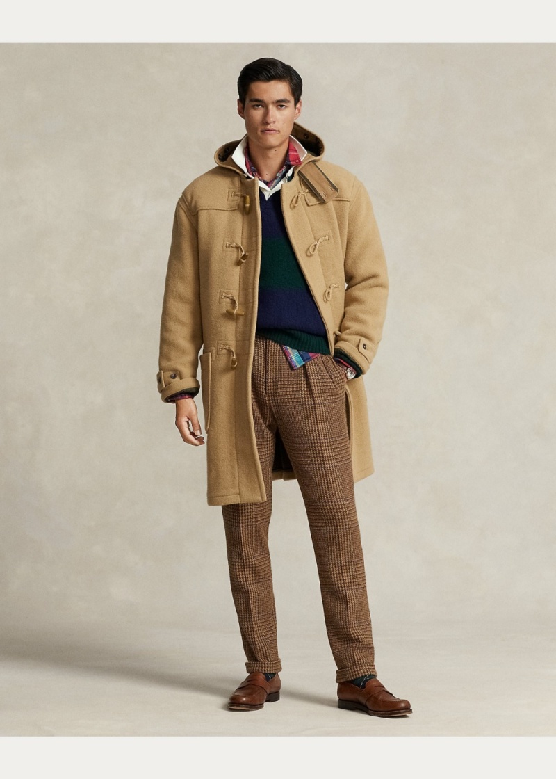 Abrigos Double-Faced Lana Toggle Hombre Marrom | UBDJ71028 - vista 4