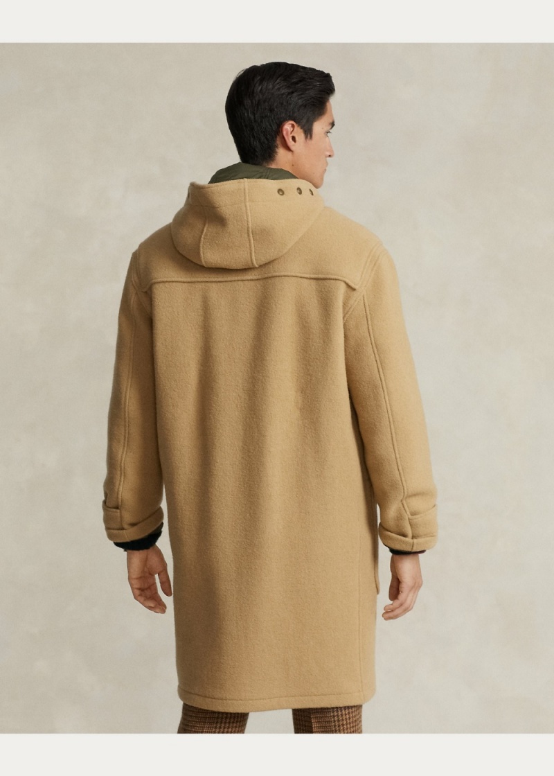 Abrigos Double-Faced Lana Toggle Hombre Marrom | UBDJ71028 - vista 5