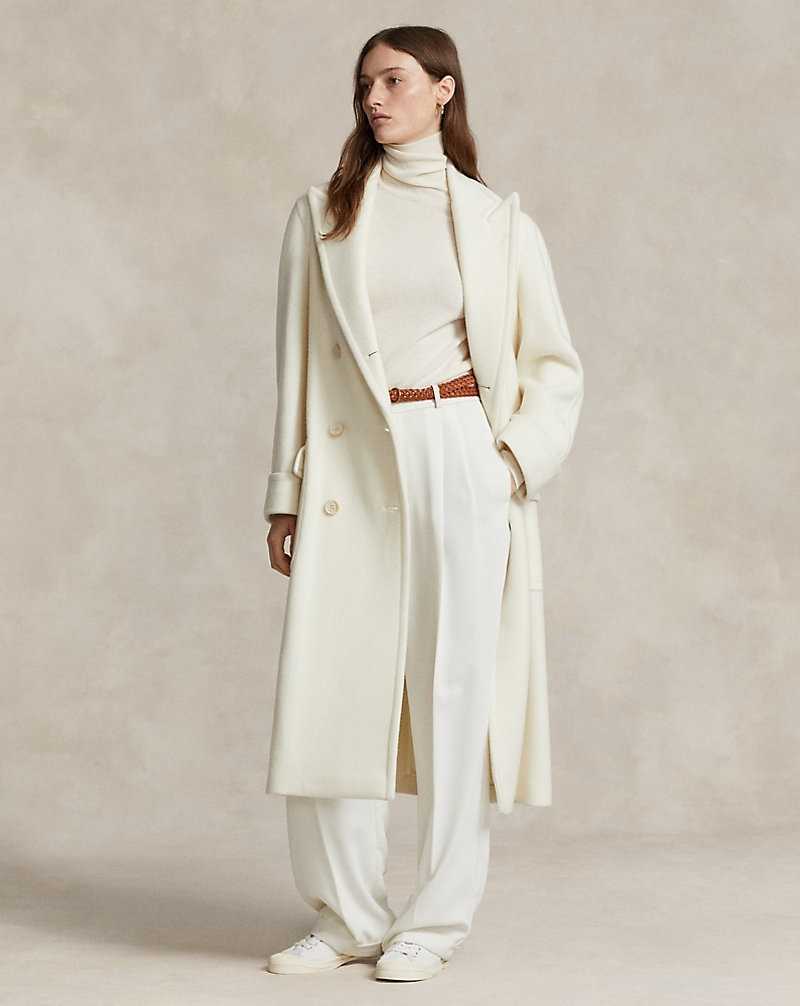 Abrigos Ralph Lauren Double-Faced Mujer Creme | CEPIDYN-83 - vista 1