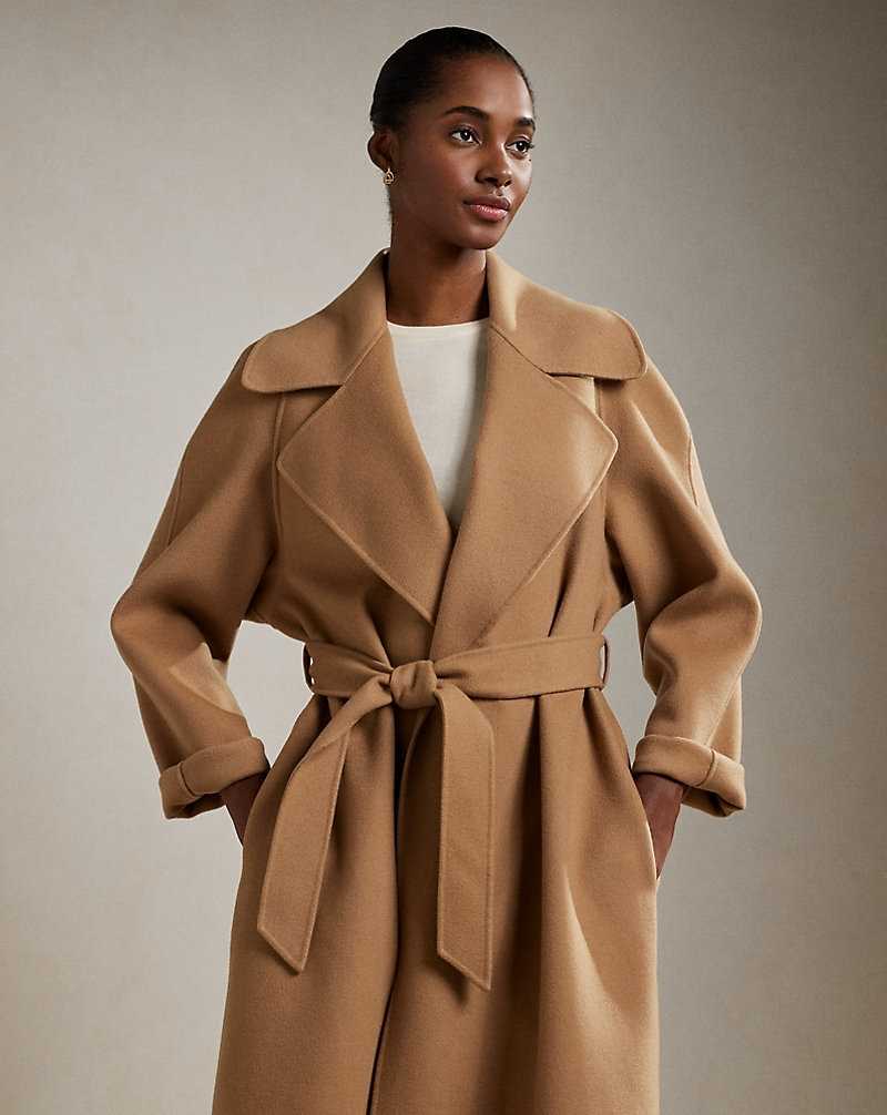 Abrigos Ralph Lauren Leonarda Wrap Mujer Camel | TUILWAB-50 - vista 3