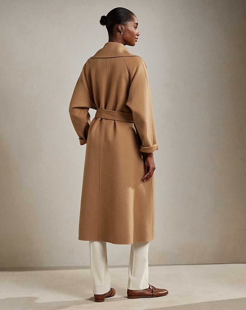 Abrigos Ralph Lauren Leonarda Wrap Mujer Camel | TUILWAB-50 - vista 4