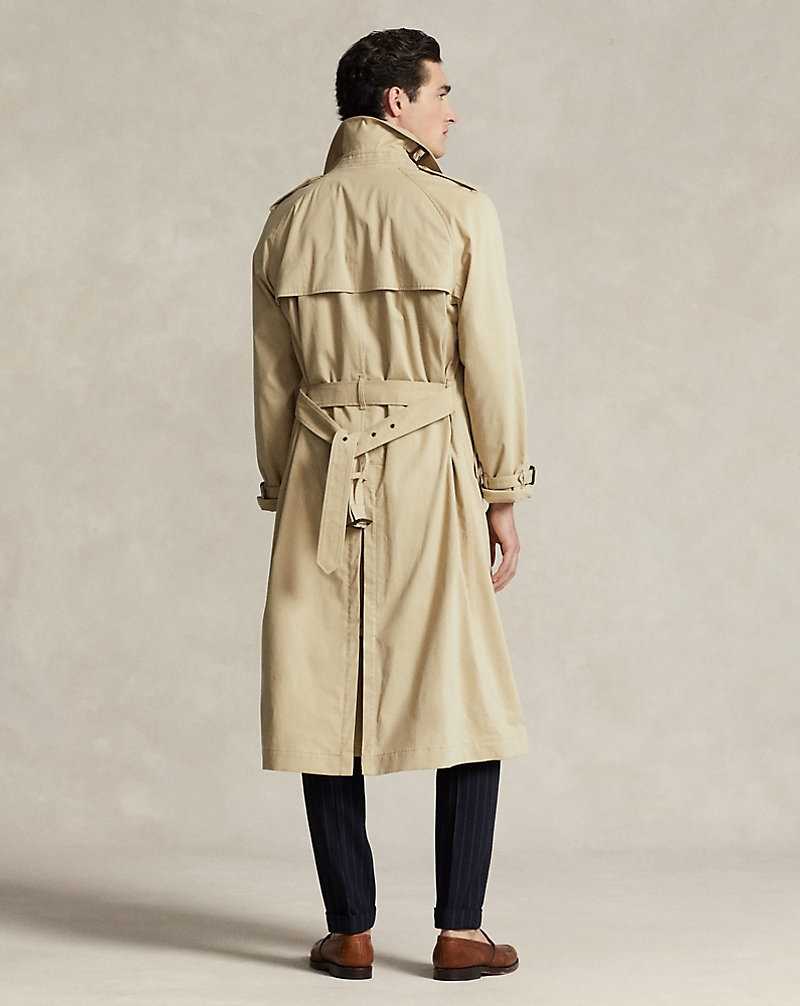 Abrigos Ralph Lauren Lightweight Cotton-Blend Trench Hombre Hab Tan | WFXIBTL-15 - vista 4