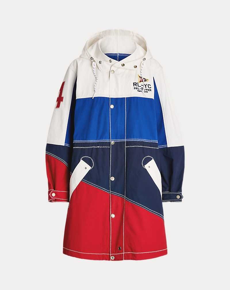Abrigos Ralph Lauren Logo Embroidered Marsh Mujer Dkwsh Wht/Sap Str/Nwpt Nv | TPLHRKO-37 - vista 2