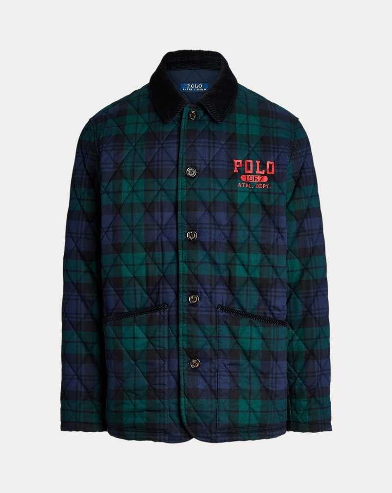 Abrigos Ralph Lauren Logo Plaid Barn Hombre Heritage Blackwatch | VFQBELN-05 - vista 2