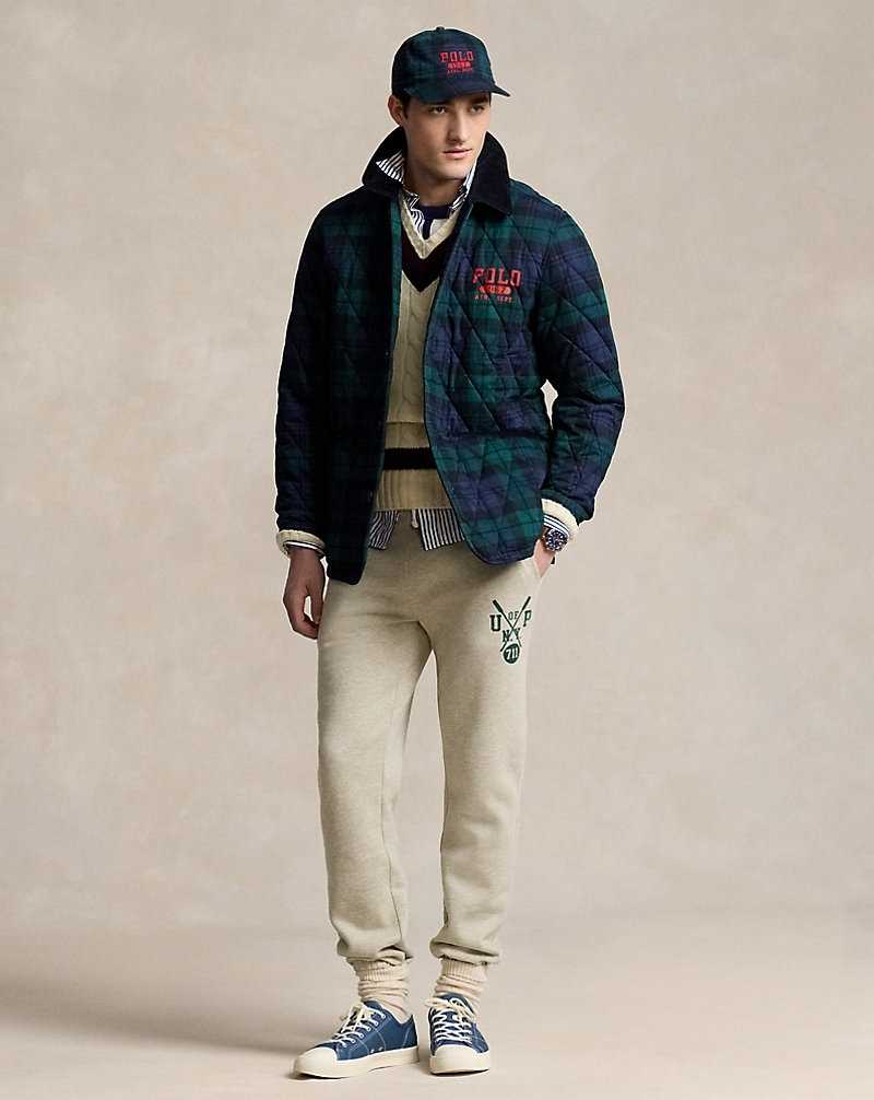 Abrigos Ralph Lauren Logo Plaid Barn Hombre Heritage Blackwatch | VFQBELN-05 - vista 3