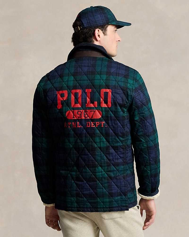 Abrigos Ralph Lauren Logo Plaid Barn Hombre Heritage Blackwatch | VFQBELN-05 - vista 4