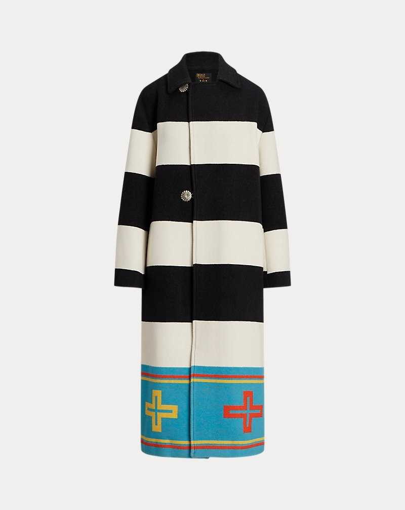 Abrigos Ralph Lauren PRL x Naiomi Glasses Wool Mujer Bw Cross Multi | UTNZLEV-05 - vista 2