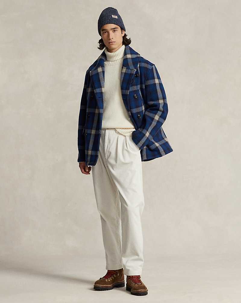 Abrigos Ralph Lauren Plaid Wool-Blend Ranch Hombre Buffalo Plaid Multi | CIYOUNP-82 - vista 3