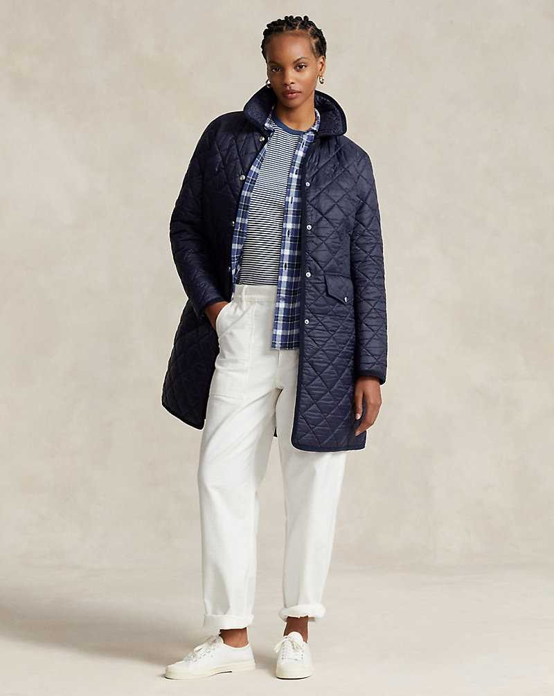 Abrigos Ralph Lauren Quilted Mujer Azul Marino | FRUICWE-19 - vista 3