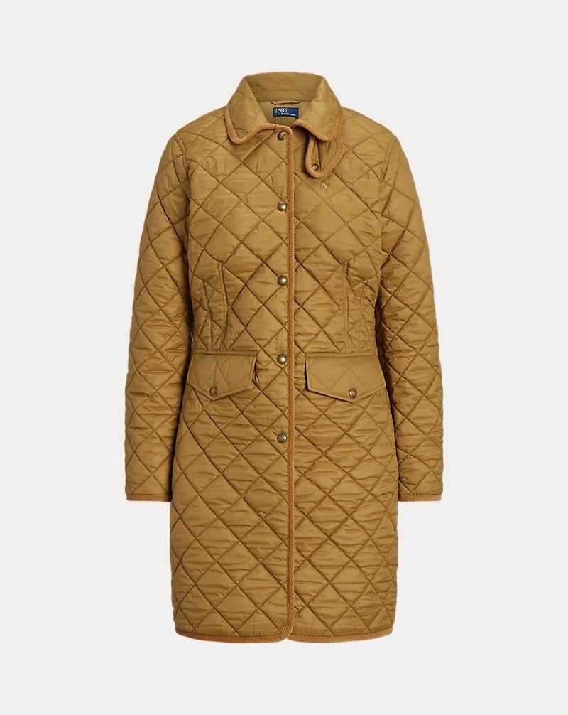Abrigos Ralph Lauren Quilted Mujer Dispatch Tan | IRHJVTB-51 - vista 2