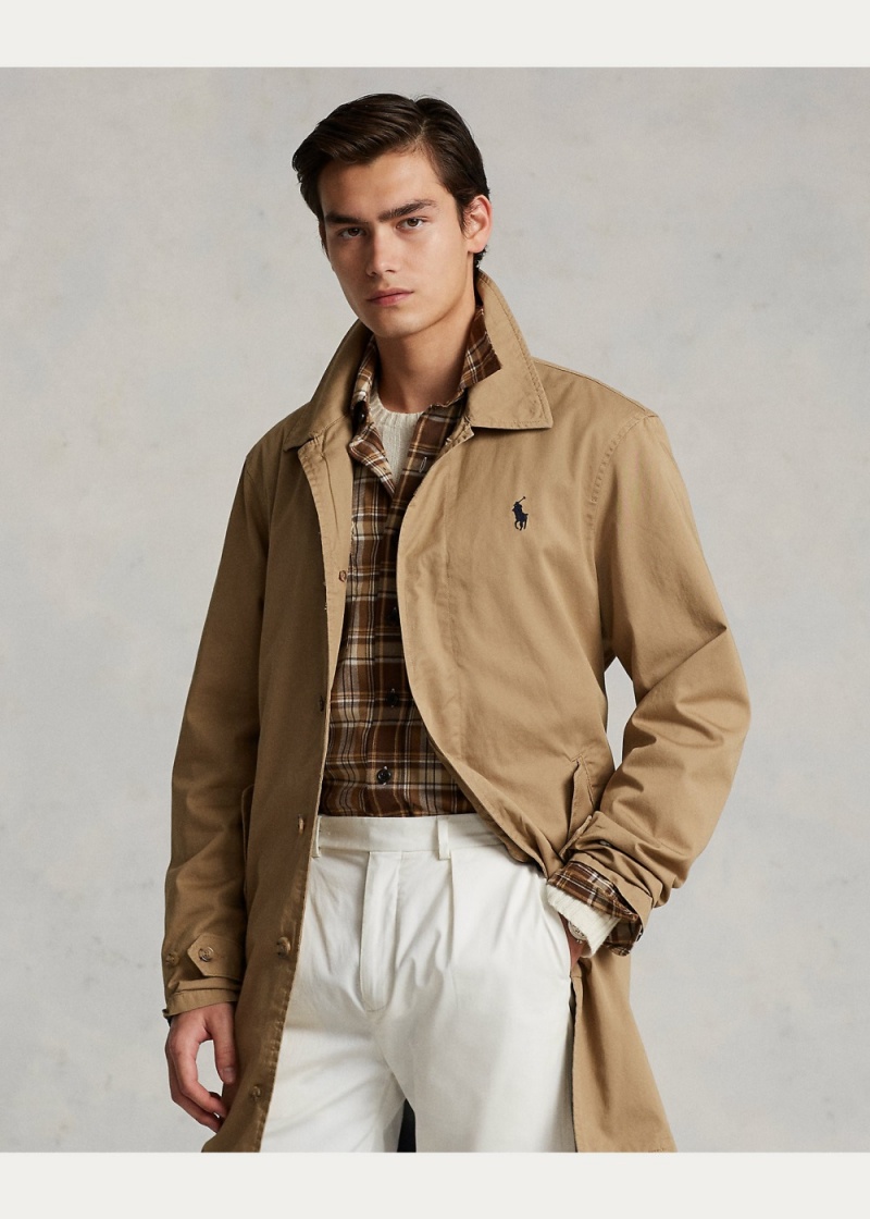 Abrigos Twill Caminar Hombre Marrom | DYSF30269 - vista 2