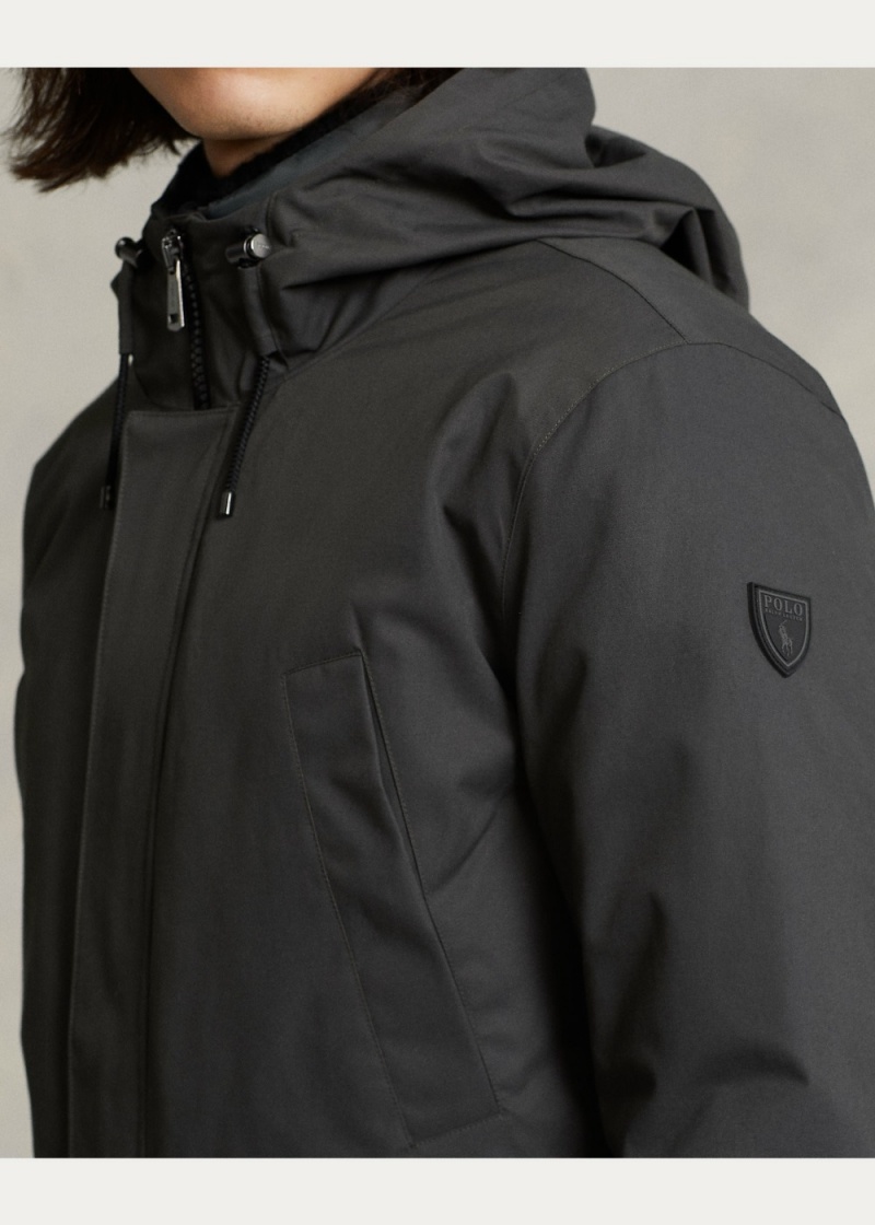 Abrigos Twill Encapuchado & Acolchado Liner Hombre Grises | ANHC13286 - vista 2