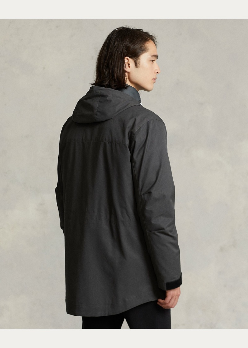 Abrigos Twill Encapuchado & Acolchado Liner Hombre Grises | ANHC13286 - vista 6