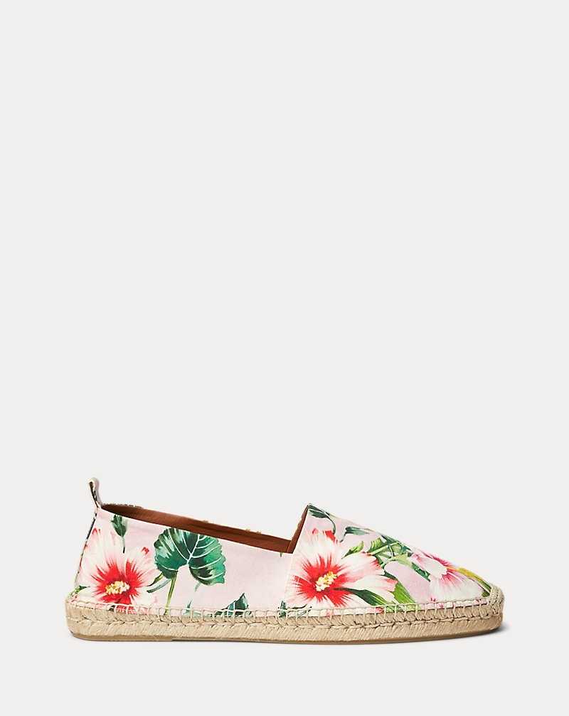 Alpargata Ralph Lauren Bowsworth Floral Linen-Silk Hombre Palemetto Tropical | RGYZWSM-78 - vista 1