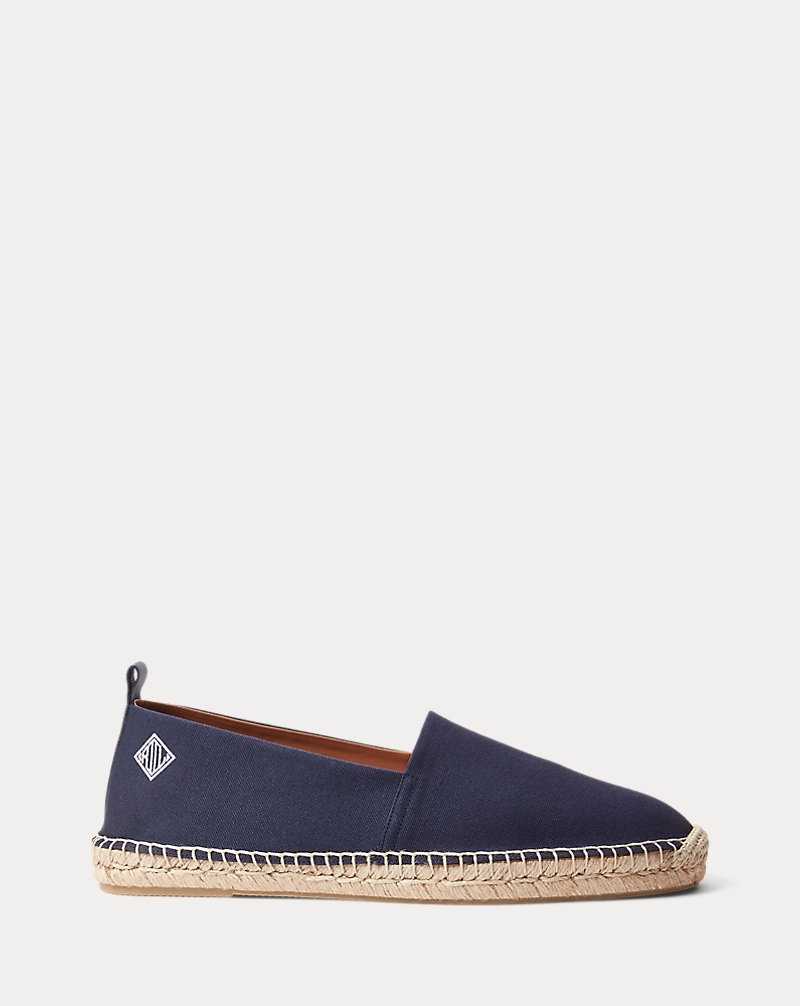 Alpargata Ralph Lauren Bowsworth Monogram Canvas Hombre Azul Marino | RGKFUVY-23 - vista 1