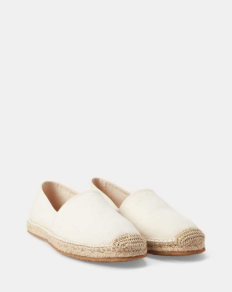Alpargata Ralph Lauren Canvas Hombre Greige | PJLDFHX-39 - vista 2