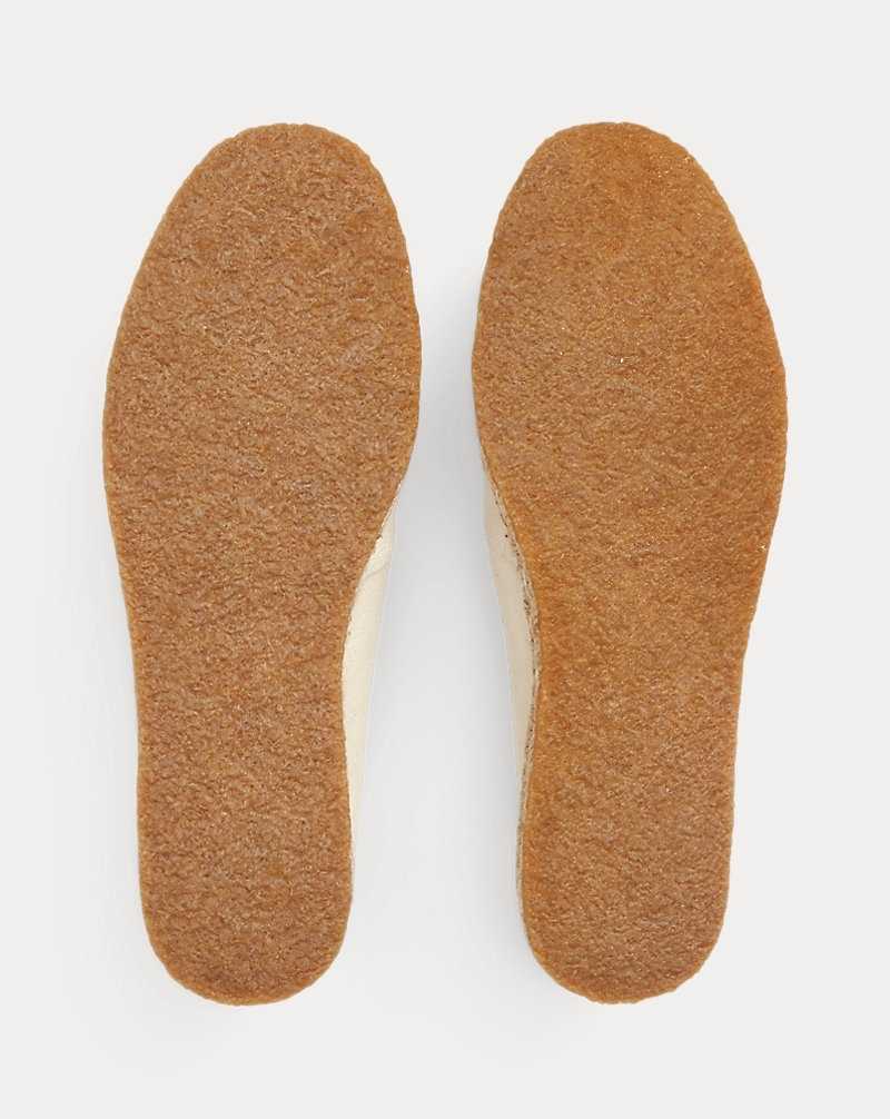Alpargata Ralph Lauren Canvas Hombre Greige | PJLDFHX-39 - vista 4