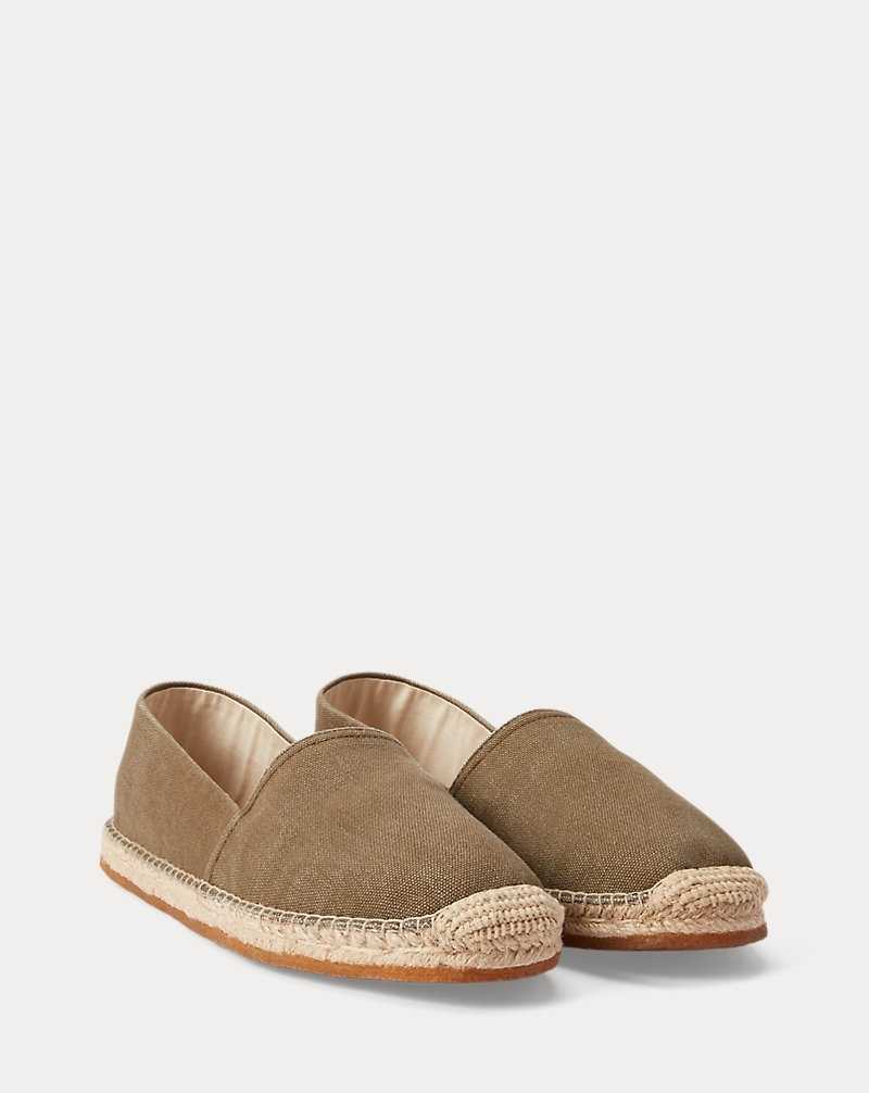 Alpargata Ralph Lauren Canvas Hombre Verde Oliva | DRYVIPA-84 - vista 2