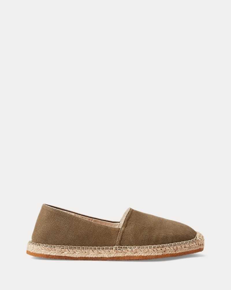 Alpargata Ralph Lauren Canvas Hombre Verde Oliva | DRYVIPA-84 - vista 1