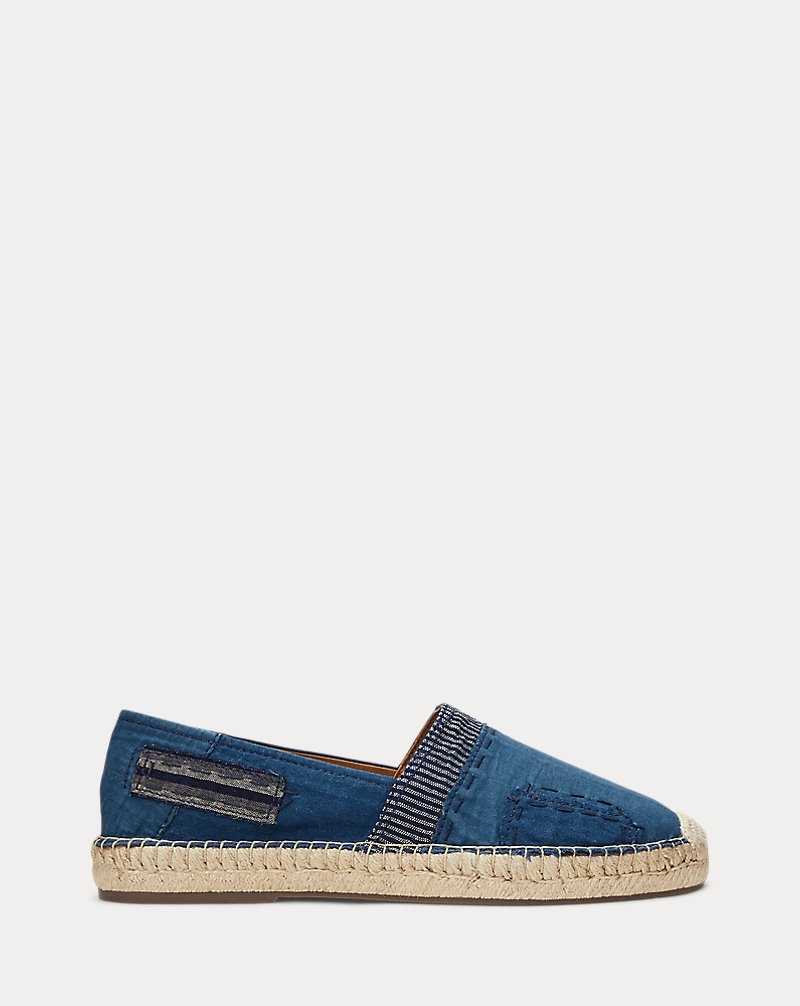 Alpargata Ralph Lauren Cevio Indigo Patchwork Hombre Azules | PIFDVMK-09 - vista 1