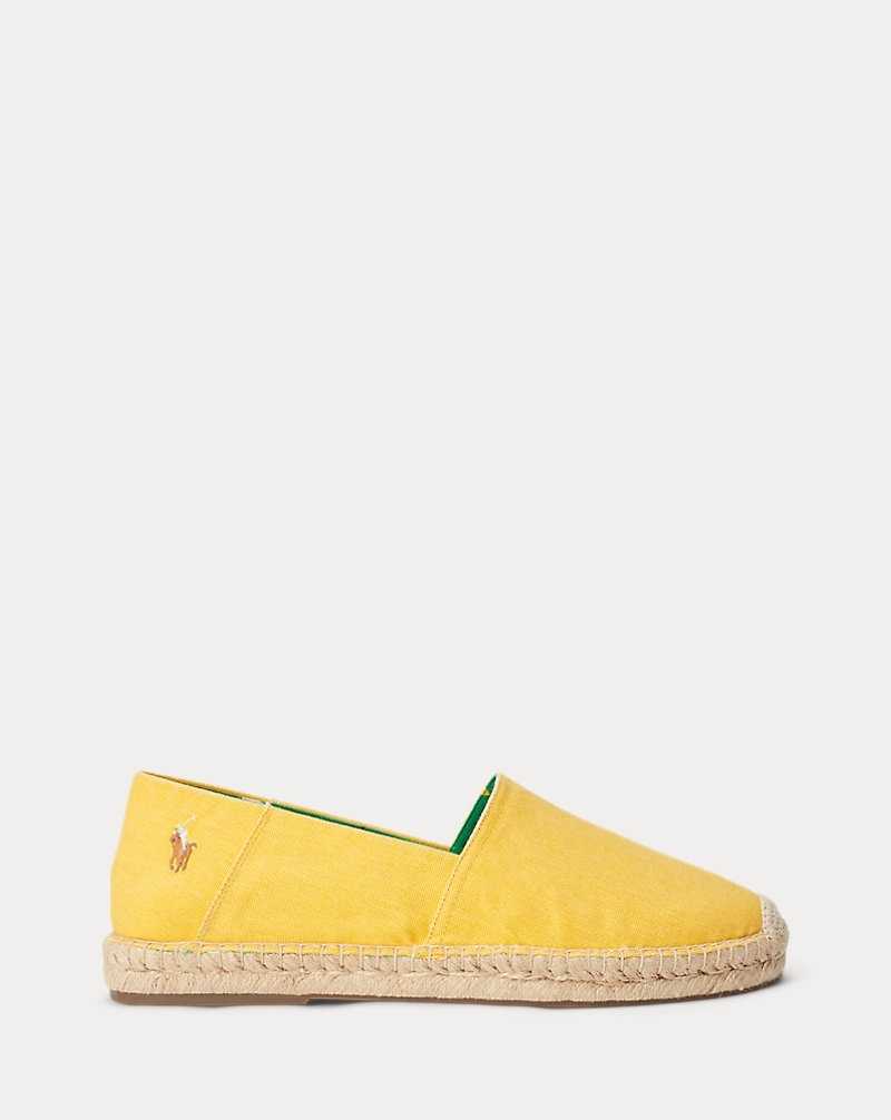 Alpargata Ralph Lauren Cevio Washed Canvas Hombre Amarillos | HIUGBJP-50 - vista 1