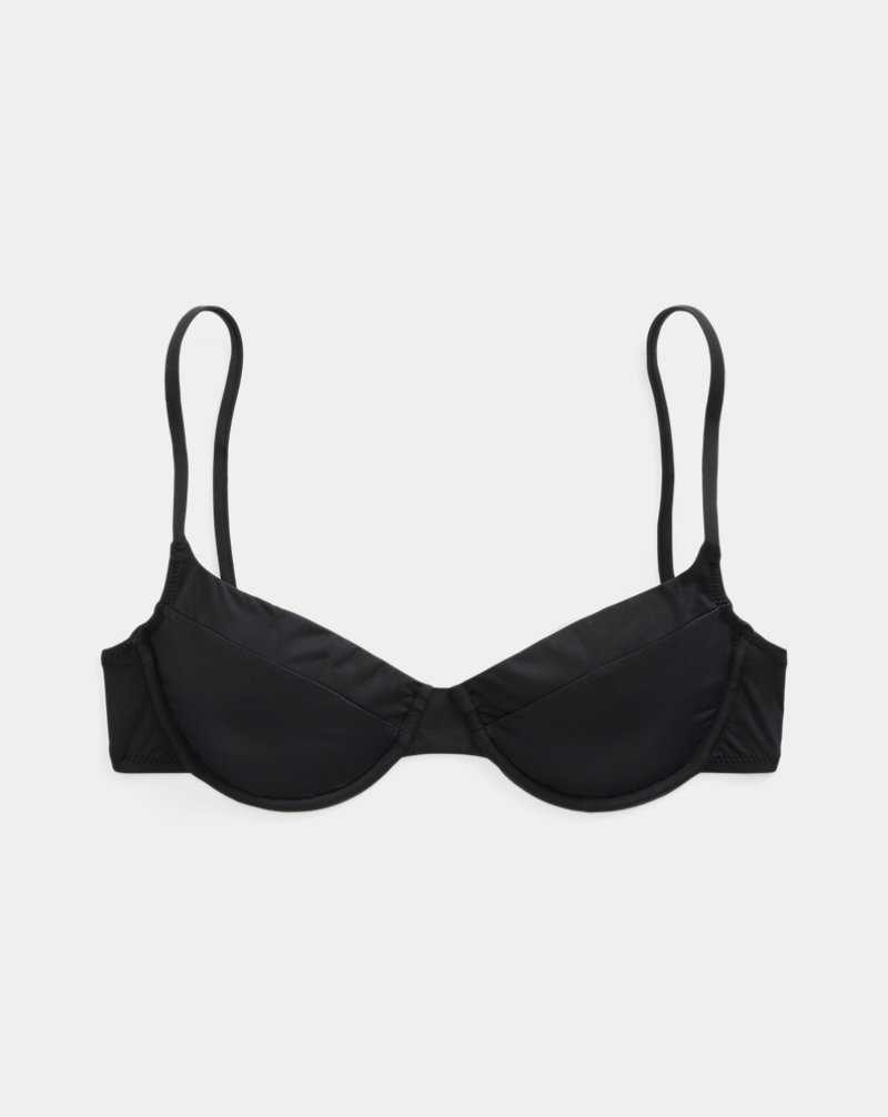 Arriba De Bikini Ralph Lauren Balconette Mujer Negros | KQREOLF-74 - vista 2