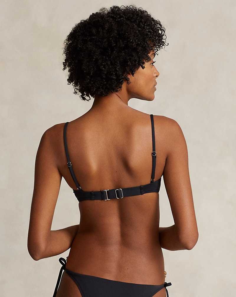 Arriba De Bikini Ralph Lauren Balconette Mujer Negros | KQREOLF-74 - vista 4