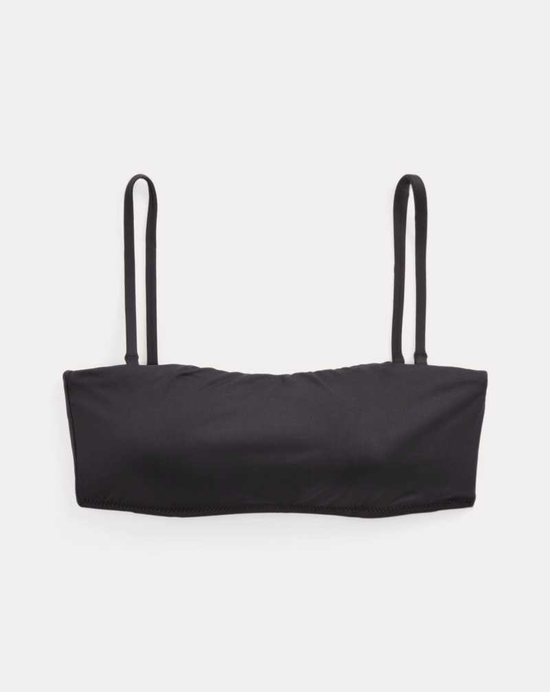 Arriba De Bikini Ralph Lauren Bandeau Mujer Negros | JHYCNMD-62 - vista 2