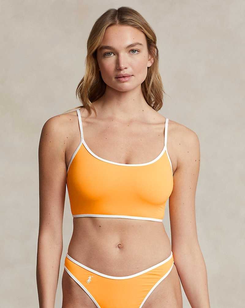 Arriba De Bikini Ralph Lauren Cropped Cami Mujer Sunflower | VGOMPQE-41 - vista 1