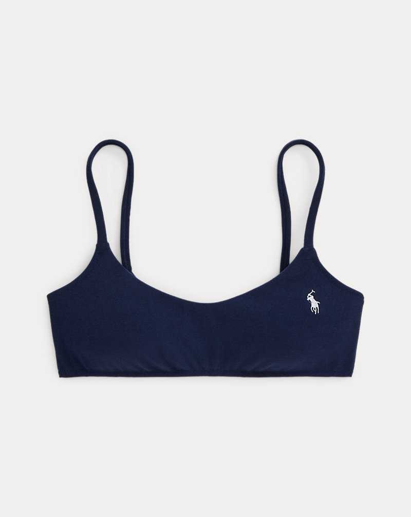Arriba De Bikini Ralph Lauren Embroidered Pony Mujer Azul Marino | GJQDZVL-67 - vista 2