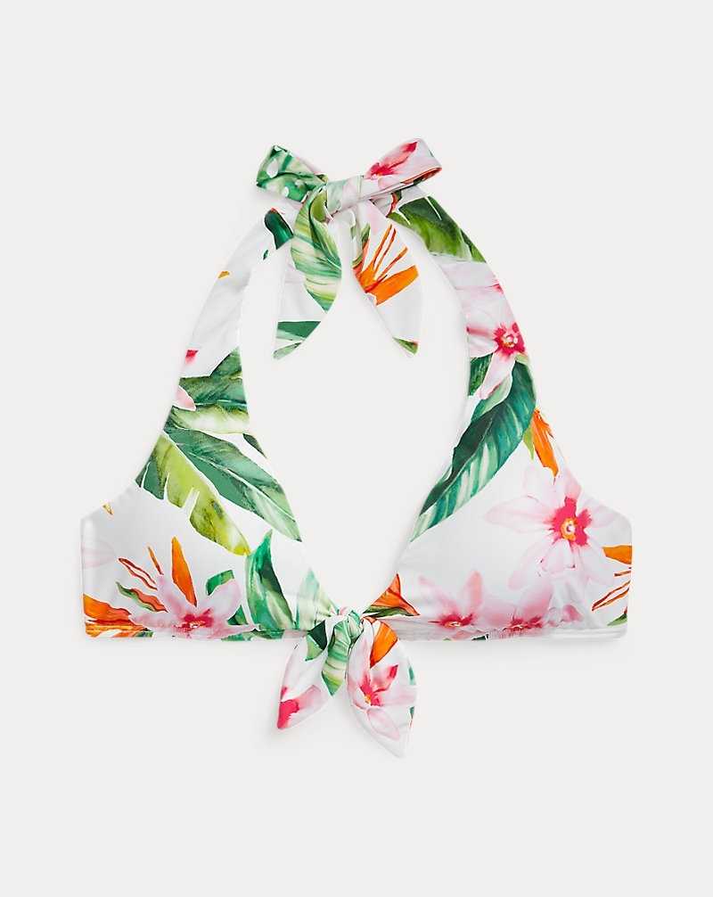 Arriba De Bikini Ralph Lauren Floral Tie-Front Halter Mujer Multi | EGOPKFV-78 - vista 2