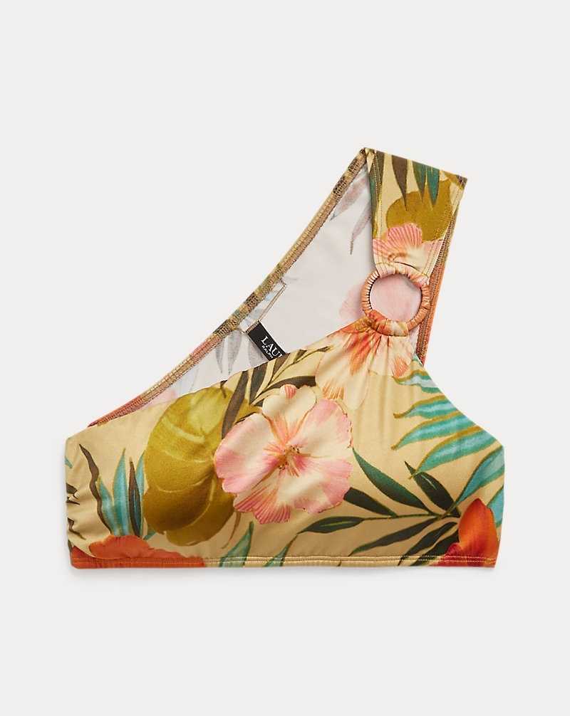 Arriba De Bikini Ralph Lauren Print Ring-Front One-Shoulder Mujer Multi | FNWIZLM-58 - vista 2