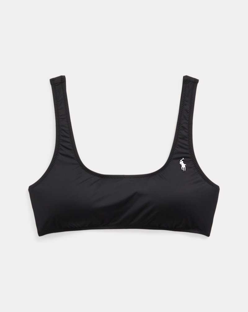 Arriba De Bikini Ralph Lauren Square Neck Pull-On Mujer Negros | TVESFOM-72 - vista 2