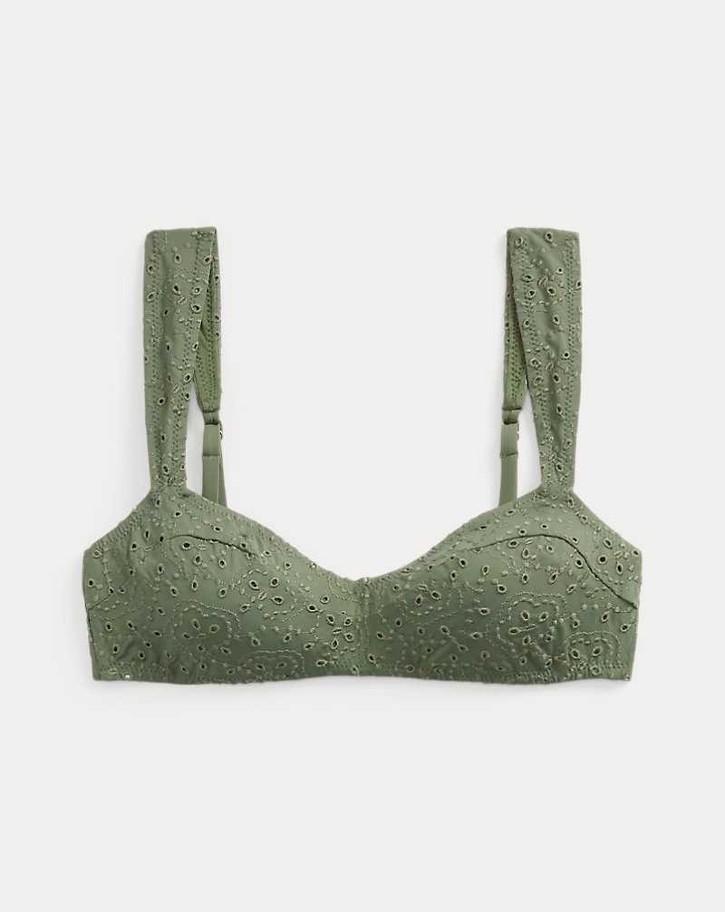 Arriba De Bikini Ralph Lauren Striped Pull-On Mujer Verde Oliva | SNYBXRT-12 - vista 2