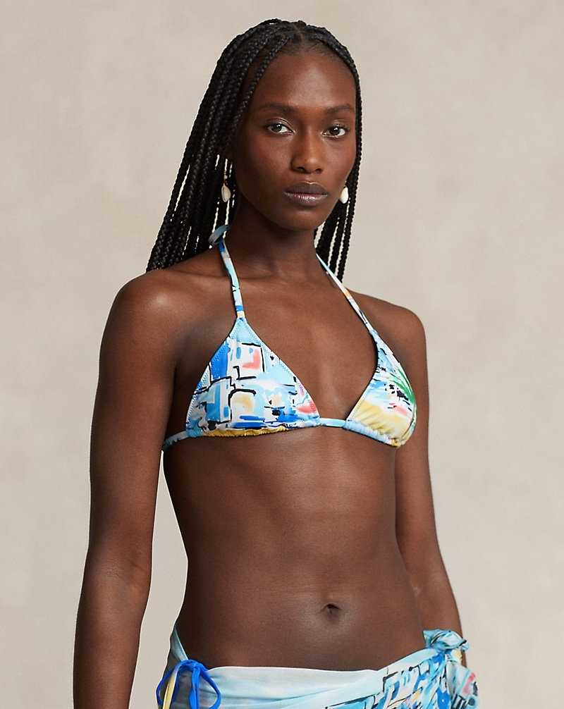 Arriba De Bikini Ralph Lauren Tropical-Print Halter Mujer Multi | EDTMRWL-61 - vista 3