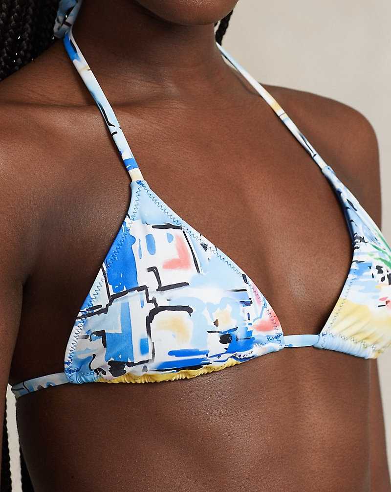 Arriba De Bikini Ralph Lauren Tropical-Print Halter Mujer Multi | EDTMRWL-61 - vista 5