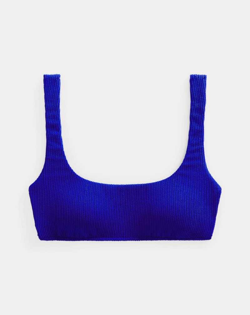 Arriba De Bikini Ralph Lauren Twisted-Rib Mujer Ultramarine | OEJWAFD-84 - vista 2